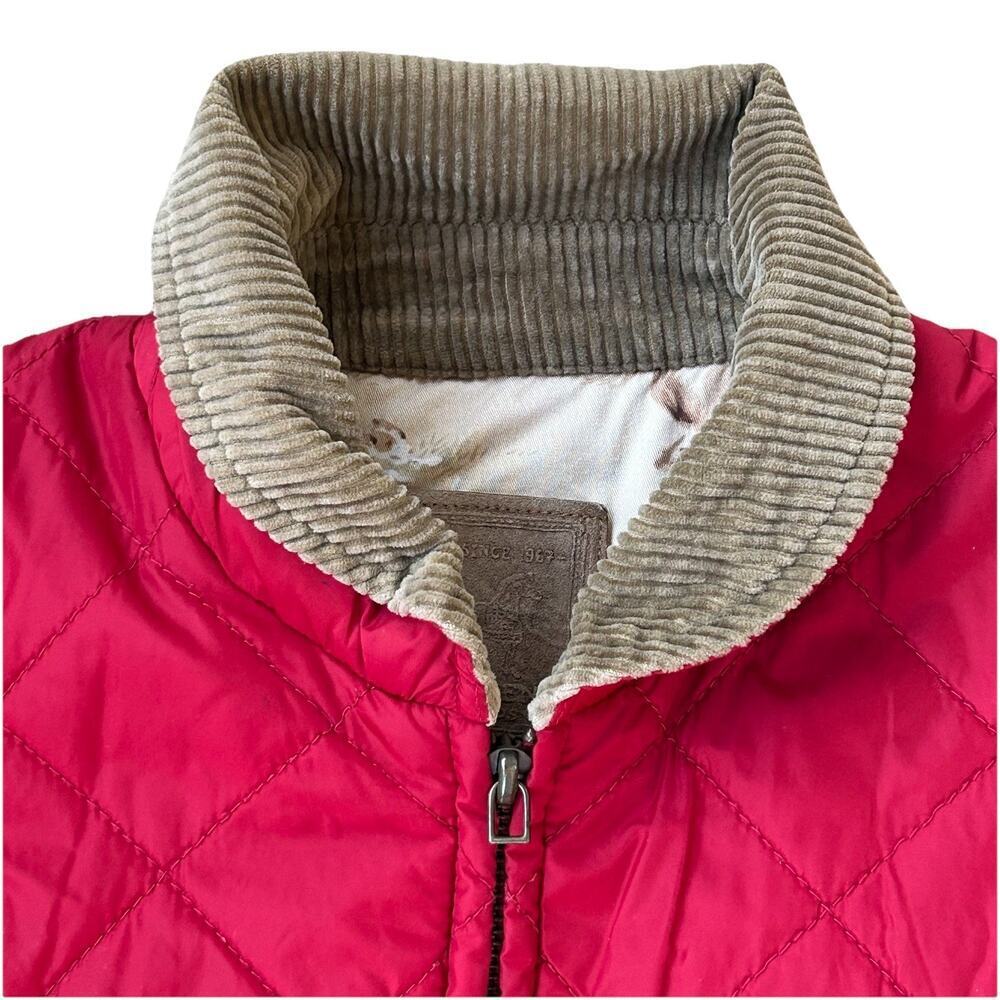 VTG Ralph Lauren Red Quilted Vest w/ Equestrian Lining Womens Size Petite Medium - Picture 5 of 11